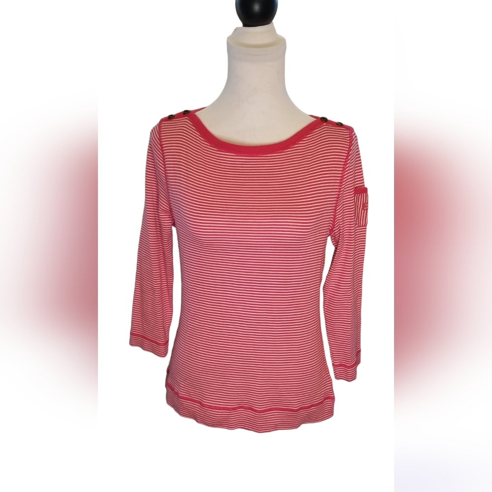 *EUC* Lauren Ralph Lauren Striped Knit Shirt